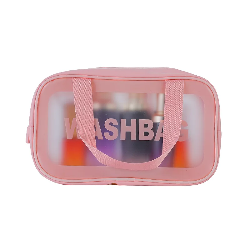 

Casual Make Up Wash Bags Waterproof PVC Makeup Bag Women Portable Square Travel Skincare Handbags Toiletry Storage Organizer