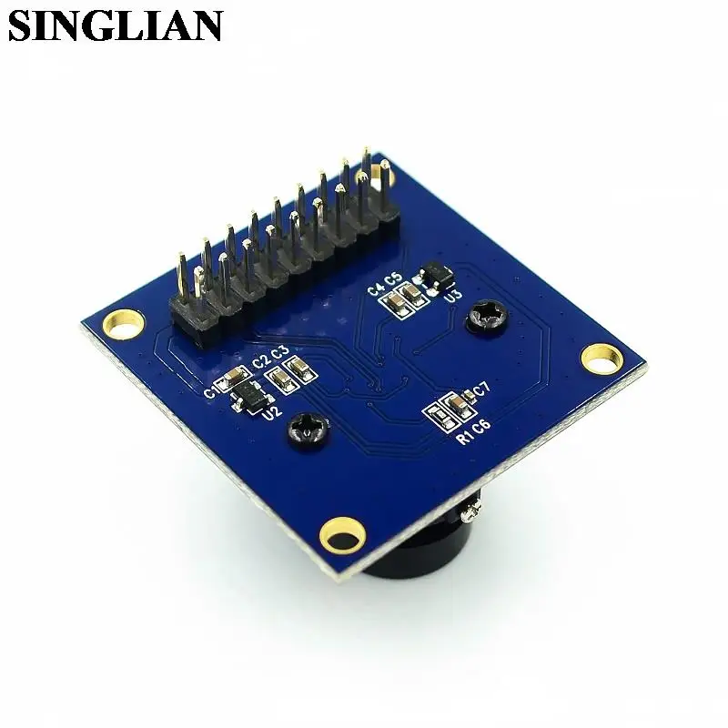 1set OV7670 Camera Module +7670 Camera Acrylic Bracket With Screws For Single Chip Microcomputer Acquisition Module Takes Photos