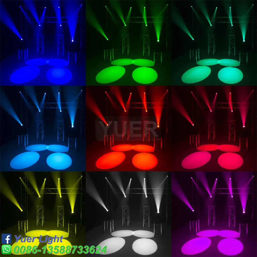 Imagem -06 - Yuer-beam Spot Moving Head Light Iluminação de Palco dj com Abertura 18 Prisma Dmx512 para dj Disco Party Club Efeito Lâmpada 120w