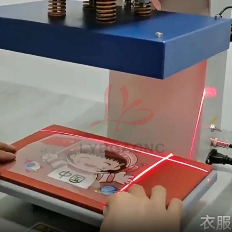 Heat Press Machine Pneumatic Automatic Can Continuous Work T-shirt Printing Machine For T-shirt Shirt Logo Brand Leather Mouse