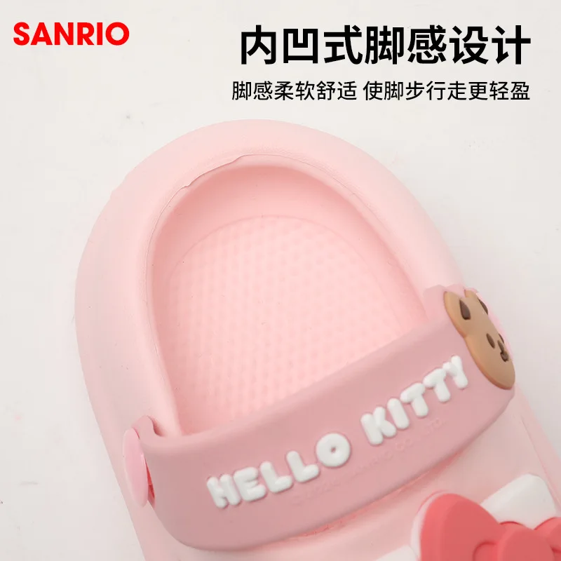 Sanrio Cinnamoroll Children Slippers Hello Kitty Cartoon Kawaii Cute Home Bathroom Bathing Anti-Slip Sandal Kids Girls Gifts