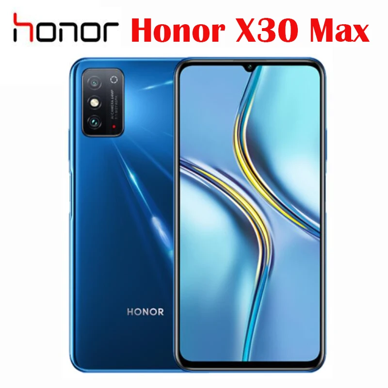 Honor X30 Max 5G 스마트폰, 7.09 인치 LCD 화면, 2280 × 1080 메인 카메라, 64MP, 5000mAh, 22.5W, 고속 충전, MTK 900 지원 NFC