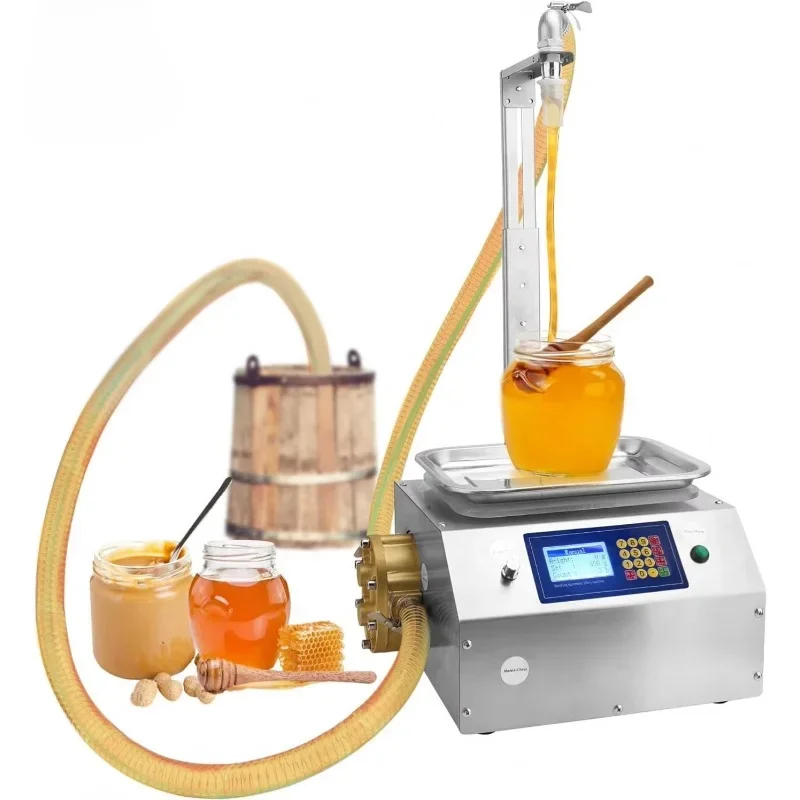 電気液体充填機,蜂蜜,ゴマ,ペースト,食用油接着剤,110v,220v,定量的液体ディスペンサー