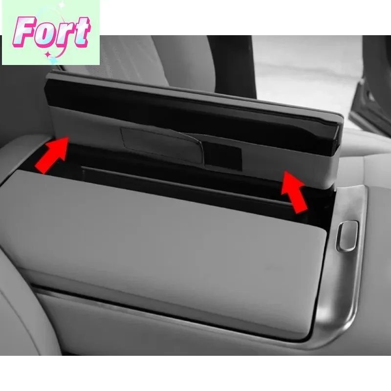 New Car Central Control Armrest Box Cover Fit for Xpeng X9 2024 Modified Central Armrest Box Leather Protective Cover Accessorie