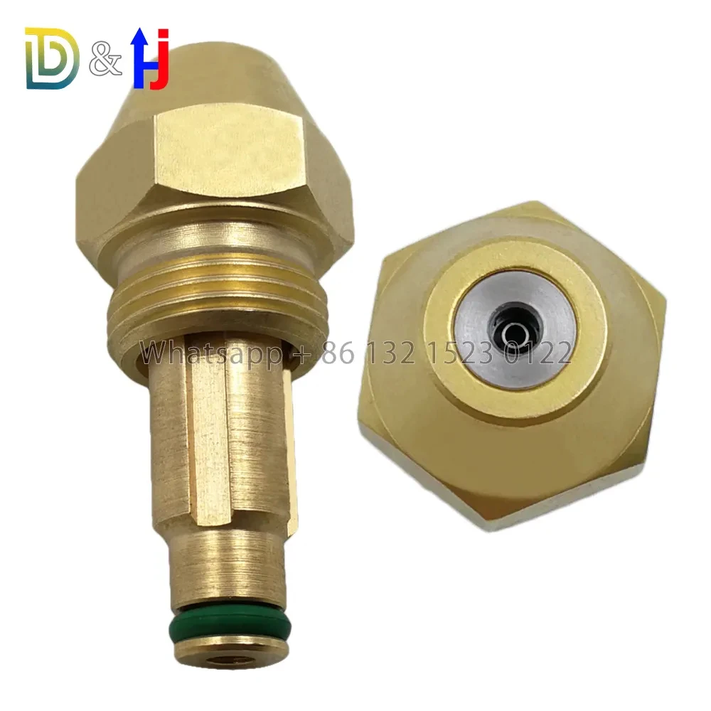 New Brass Waste Oil Burner Nozzle, Heavy Oil Mist Nozzle - Air Atomizing & Jet Siphon Full Cone Oil Nozzle Burner