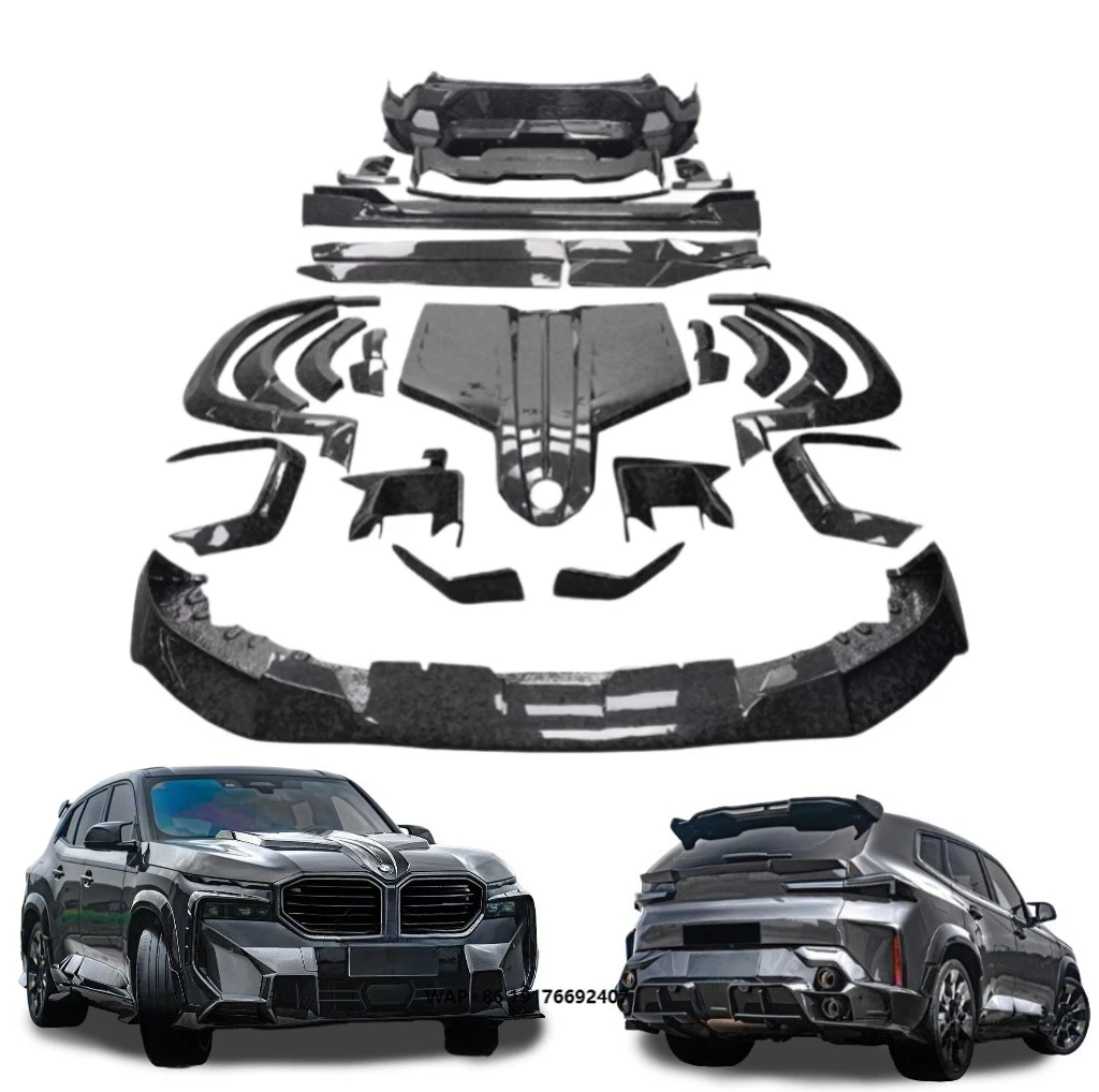 Dry Carbon Fiber MSY Body Kit for XM G09 Upgrade Mansori Style Wheel Eyebrow Front Lip Side Skirt Rear Lip Bumper Hood