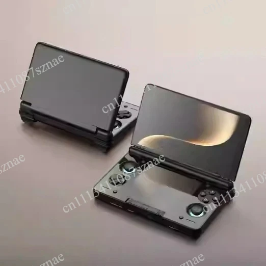 6" 1080P 120Hz Dual Screen Flip Handheld Console | 6000mAh Battery Powered Android Portable Gaming Device