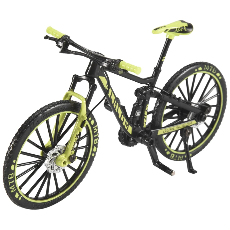 

BEDW-Mini 1:10 Alloy Bicycle Model Diecast Metal Finger Mountain Bike Downhill Bike Adult Collectible Children