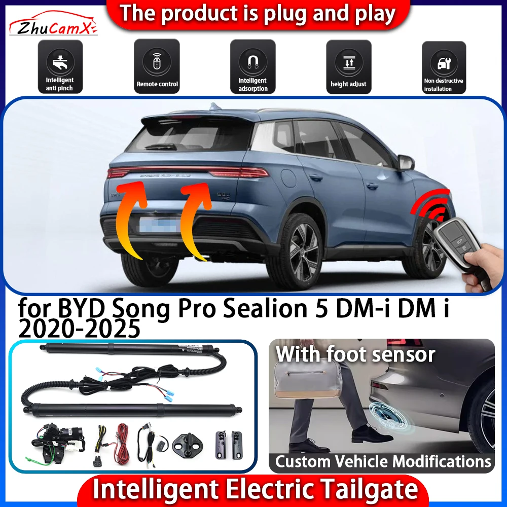 Smart Powered Tailgate System for BYD Song Pro Sealion 5 DM-i DM i 2020-2025 Automatic Intelligent Electric Trunk Lift Control