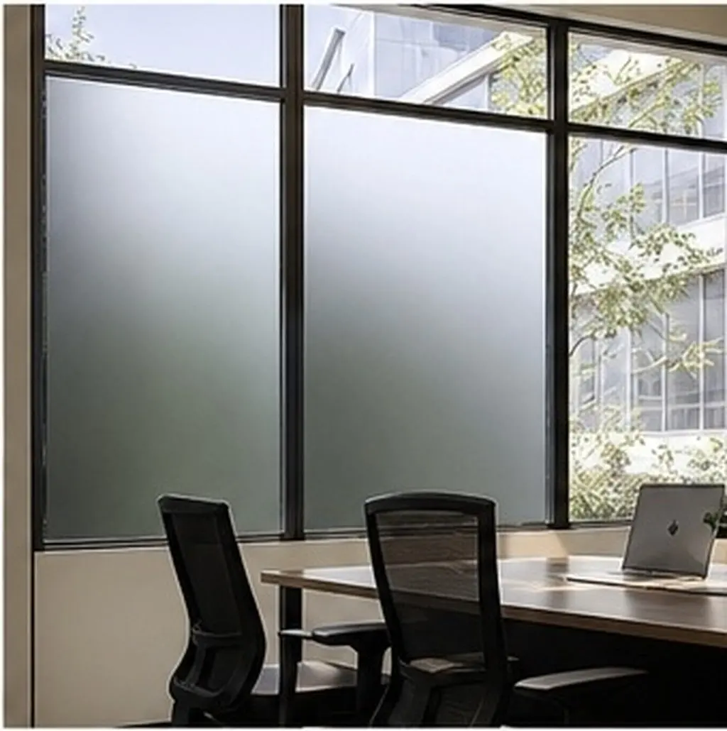 1 Roll Heat Insulation Privacy Window Film Non Adhesive Protect Skin Furniture Sun Blocking Soft Light Indoor Glass Tinting Film