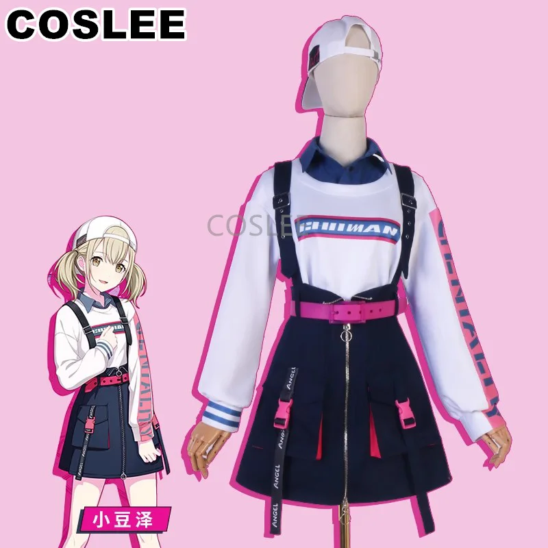 COSLEE PJSK Azusawa Kohane Cosplay Costume Amia Lovely Daily Clothing Uniform Top Skirt Women Role Play Halloween Party Outfit