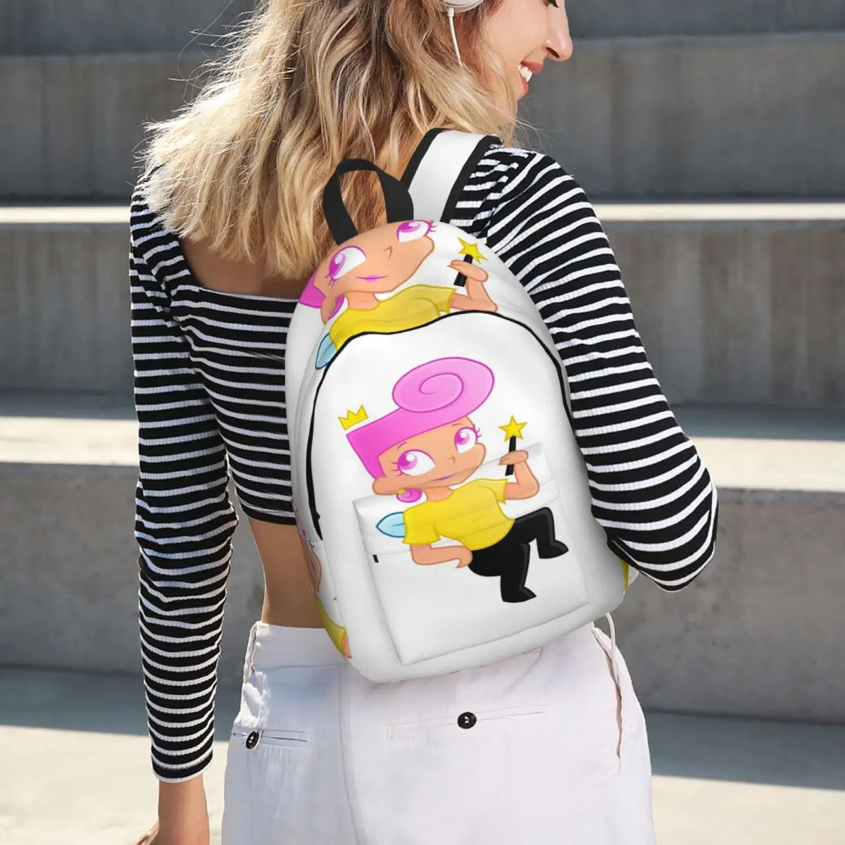 

Fairly Oddparents - Wanda Halloween Backpack Hot Sale Daypack Large Capacity BookBag School Bag Shoulder Bags for Men Women