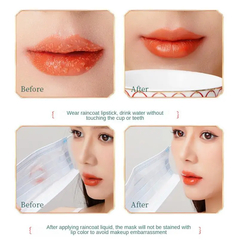 Lipstick Double Effect Lip Makeup No Fear Of Sweat Paste Boxed Makeup Makeup Lipstick Anti-stick Cup Water Proof 7 Colors 1.5g