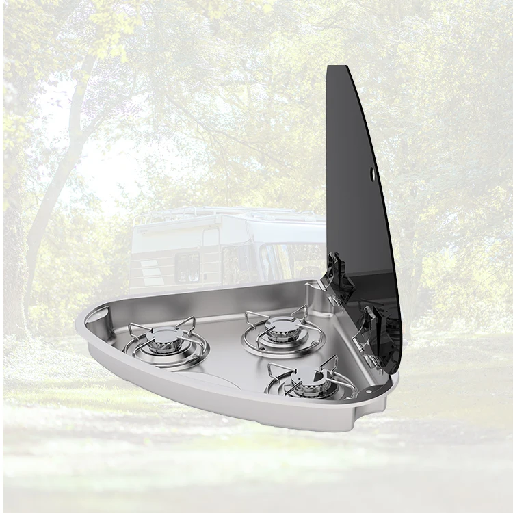 Long Life Three Heads 304 Stainless Steel Gas Stove RV Parts Kitchen Supplies With Good Price