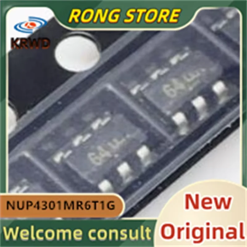 50PCS 64 New and Original Chip IC SOT23-6 NUP4301MR6T1G NUP4301MR6T1 NUP4301MR6