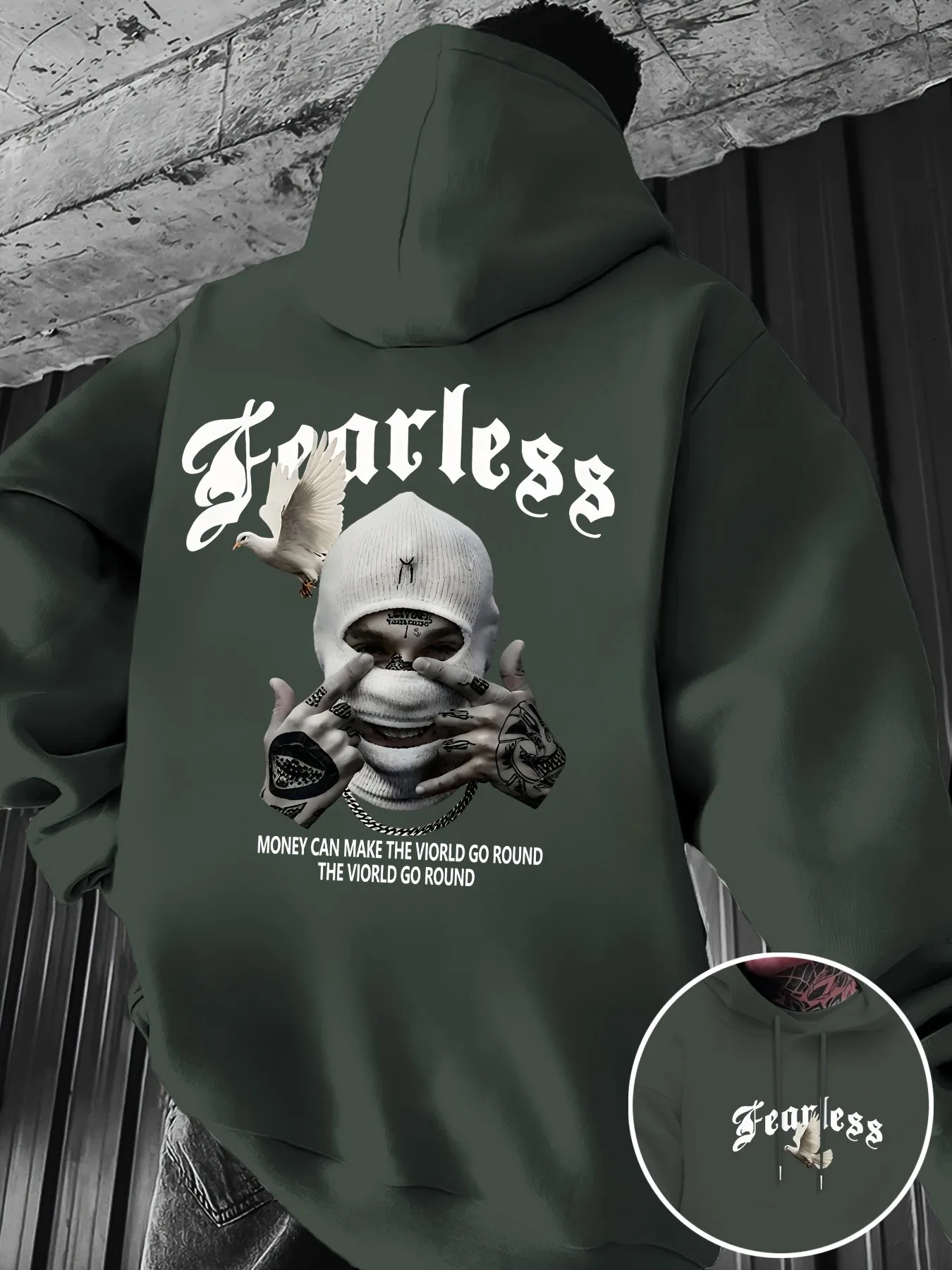 2026 Autumn/Winter New Style Street Casual Simple Fashion Comfortable 3D Pattern Printed Men's Hooded Sweatshirt