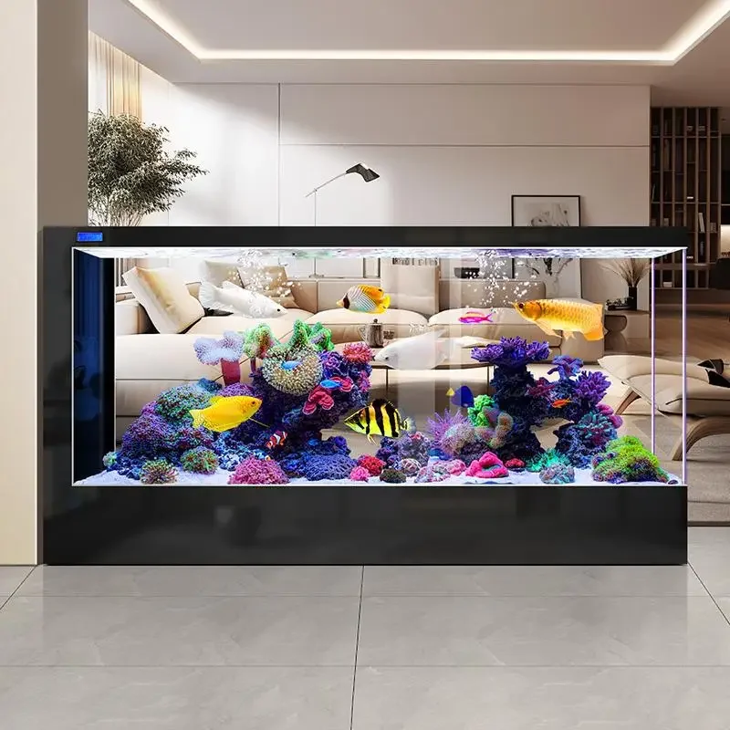 

Commercial Hotel Ultra Large Aesthetics Aquarium Fish Tank Multi-functional Constant Aquatic Easy To Clean Customized Furniture