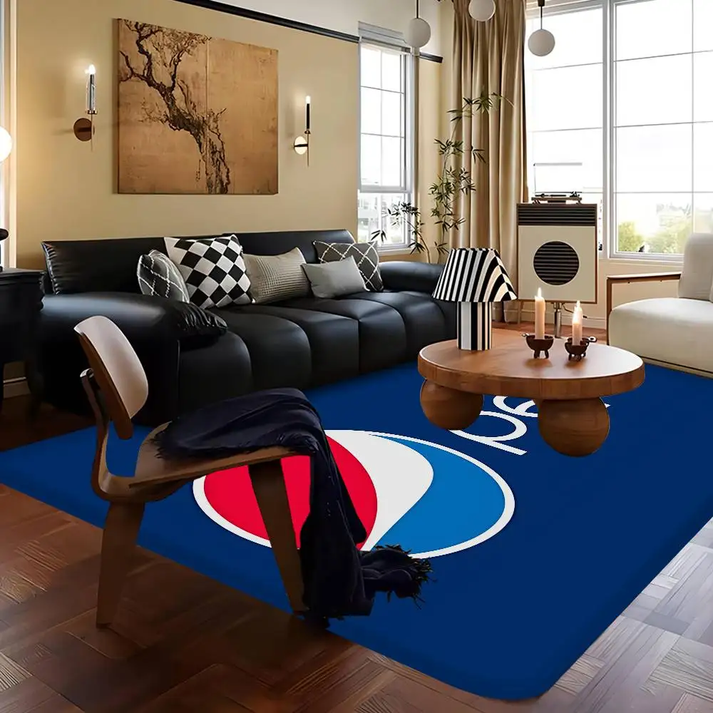Alfombras de Habitación P-Pepsi C-Colas Retro, Alfombra de Salón y Cocina con Múltiples Diseños, Alfombra de Bienvenida Antideslizante