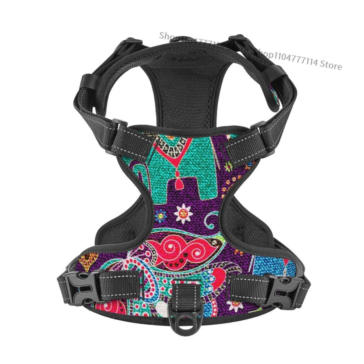 

Джинсы с цветочным принтом, индийские слоны, шлейка для кошек и собак, мягкая сетчатая ткань внутри, регулируемая шлейка