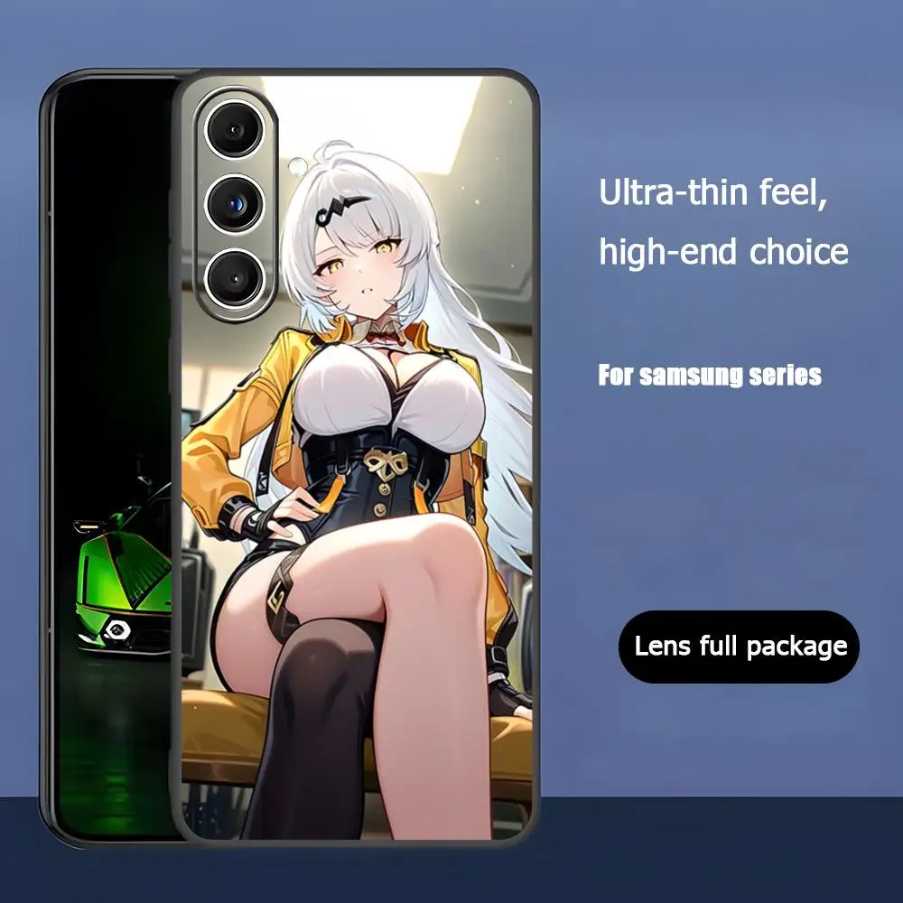 Cool Yixuan Zenless Zone Zero funda de teléfono para Samsung Galaxy S25 S24 S23 S22 S21 S20 Plus Ultra Note20 negro suave