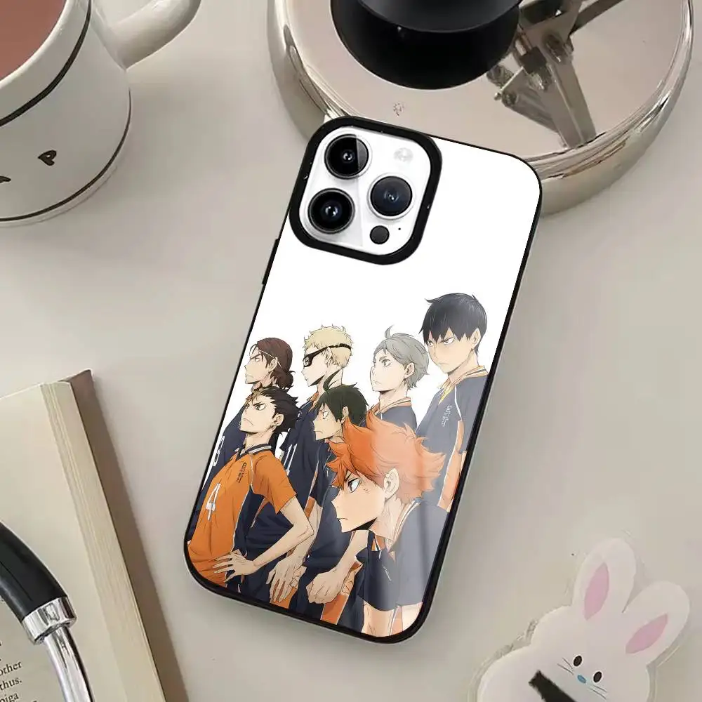 Anime HQ-Haikyuu telefoonhoesje voor iPhone17,16,15,14,13,12,11 Plus, Pro Max voor Magsafe draadloos opladen