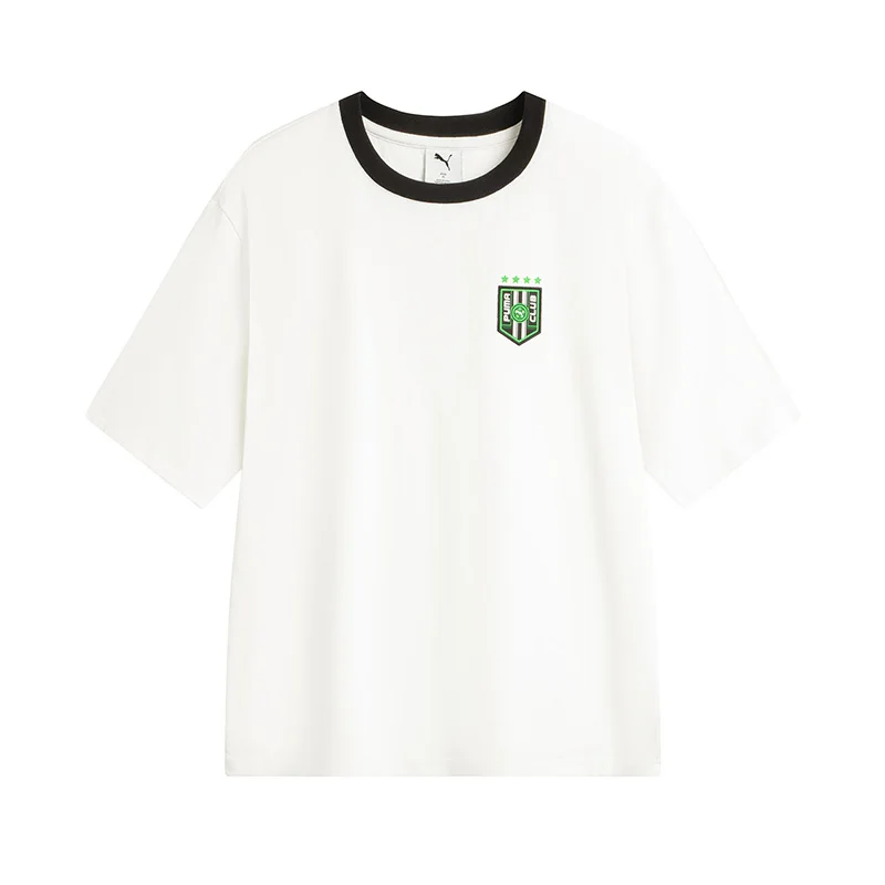 

Puma White Sports Casual Round Neck Short-Sleeved T-Shirt Men's and Women's Clothing 63172202