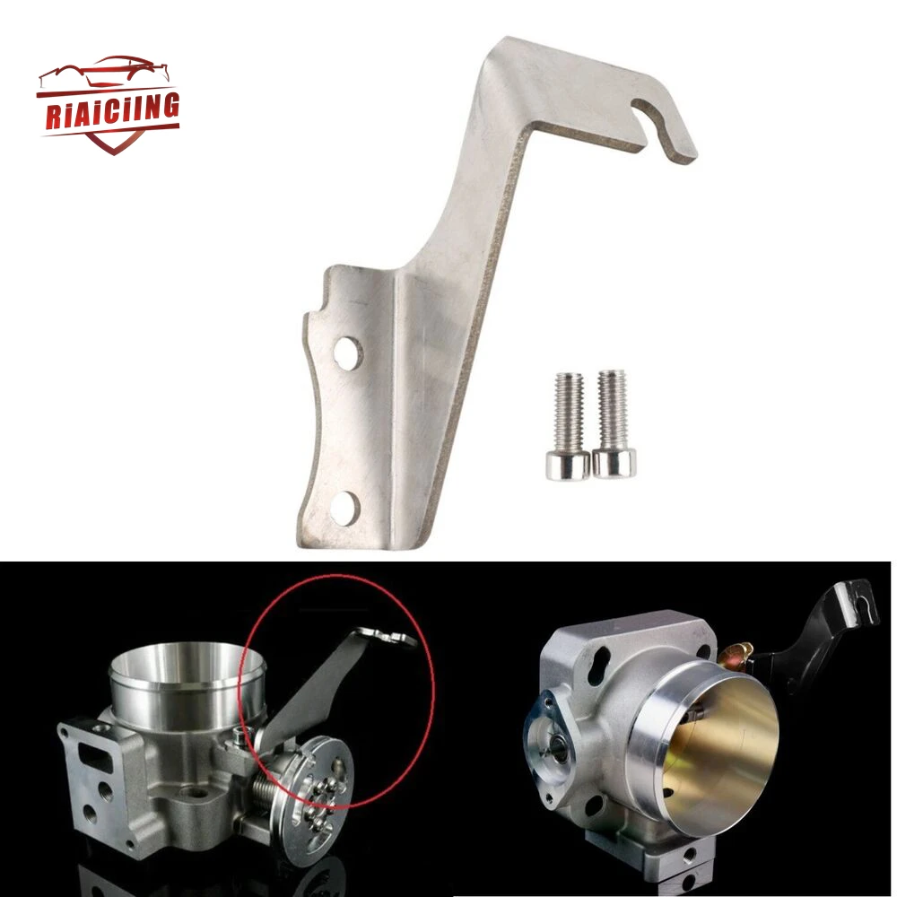 Gümüş paslanmaz çelik gaz kelebeği gövdesi braketi Cruise Control gaz parçaları ile Civic RSX Civic CRX Cruise K serisi için