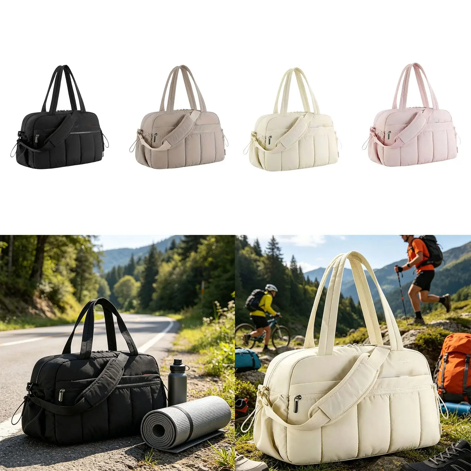 

Travel Duffle Bag Convenient Stylish Women Gym Bag for Sports Camping Exercise