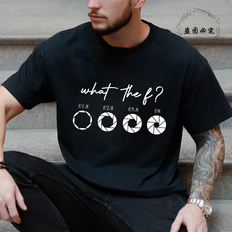 

Funny Photographer Graphic T Shirts Tops Clothes Camera Lover Tee Homme Photography T-Shirt for Men Short Sleeve Men's Clothing