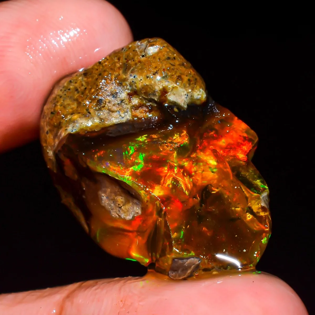 Jewelry Making Raw Materials - Natürlicher Äthiopischer Opal Roh 25-80CT Unbearbeiteter