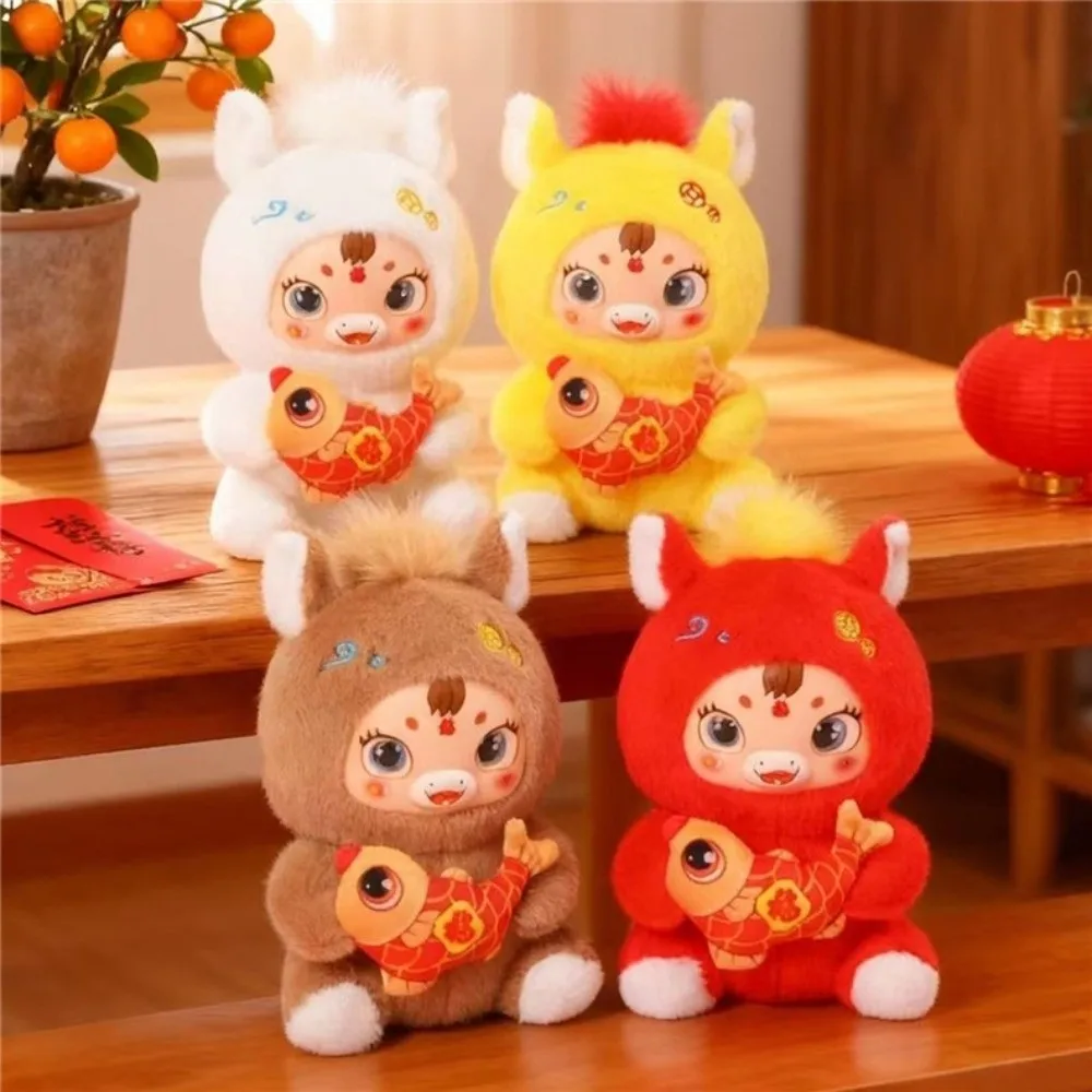 Plushie Paard Simulatie Staande Foal Pluizige Staart PP Katoen Pony Schattig 22/26cm Cartoon Paard Gevuld Feestelijk Decor