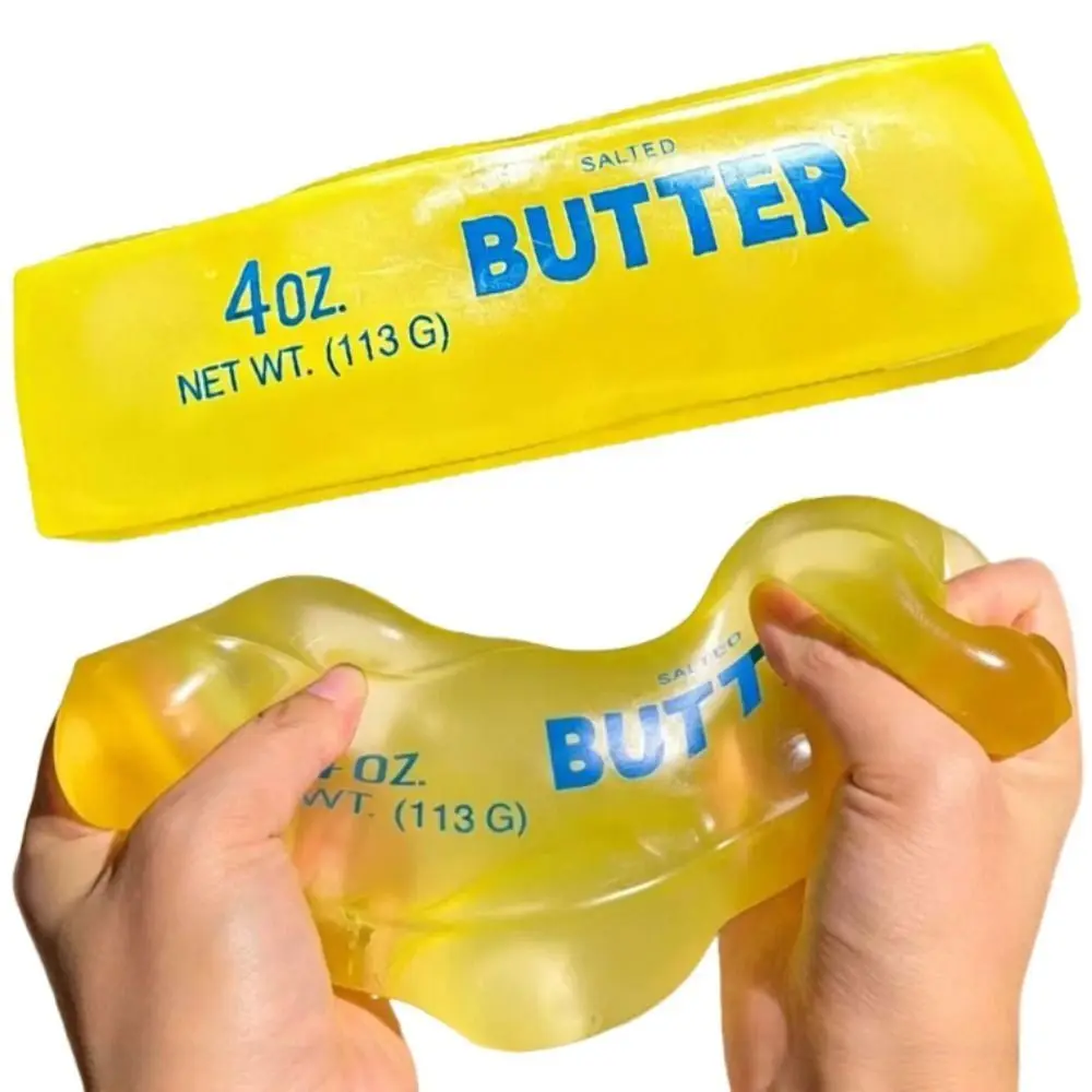 Realistic Butter Stick Squeezing Toy Non Rebound Plasticity Sensory Stress Stick Comfortable Super Soft Fidget Toy