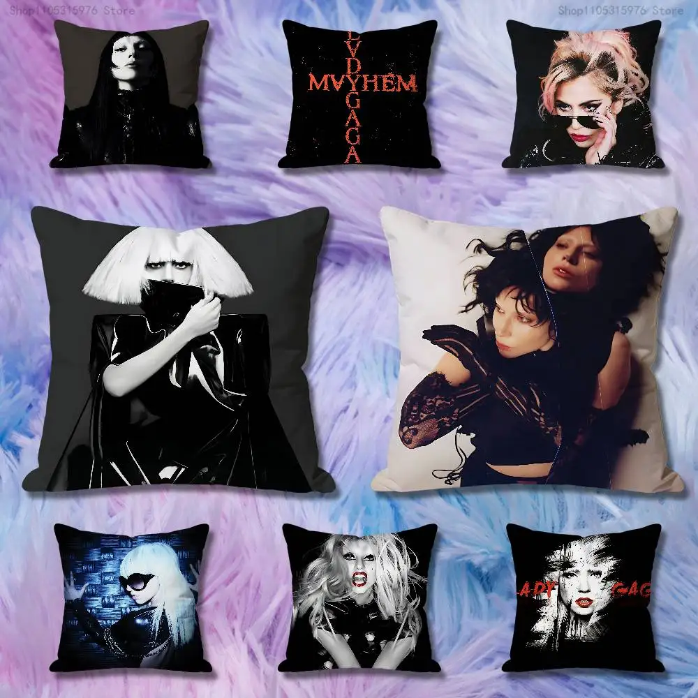 L-Lady G-Gaga MAYHEM Various Sizes Square Pillow Case For Car Home Bedchamber Decor Custom Valentine gift