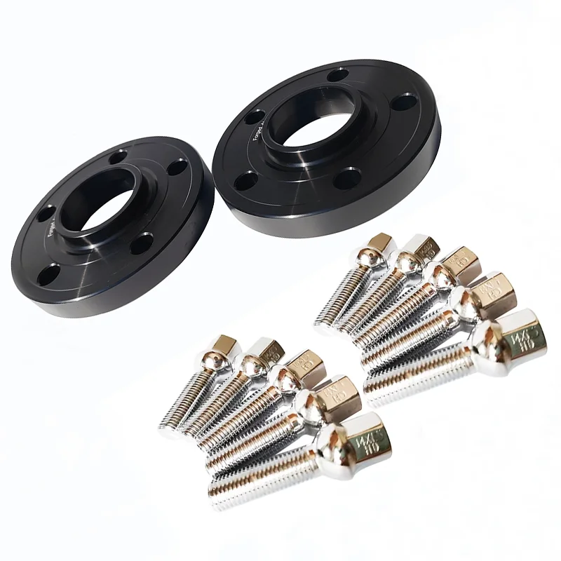 15MM 5x112 57.1 센트릭 보어 6061-T6 알루미늄 휠 스페이서 (45mm 연장 볼형 14X1.5) 폭스바겐 골프 GTI용 썸네일 3