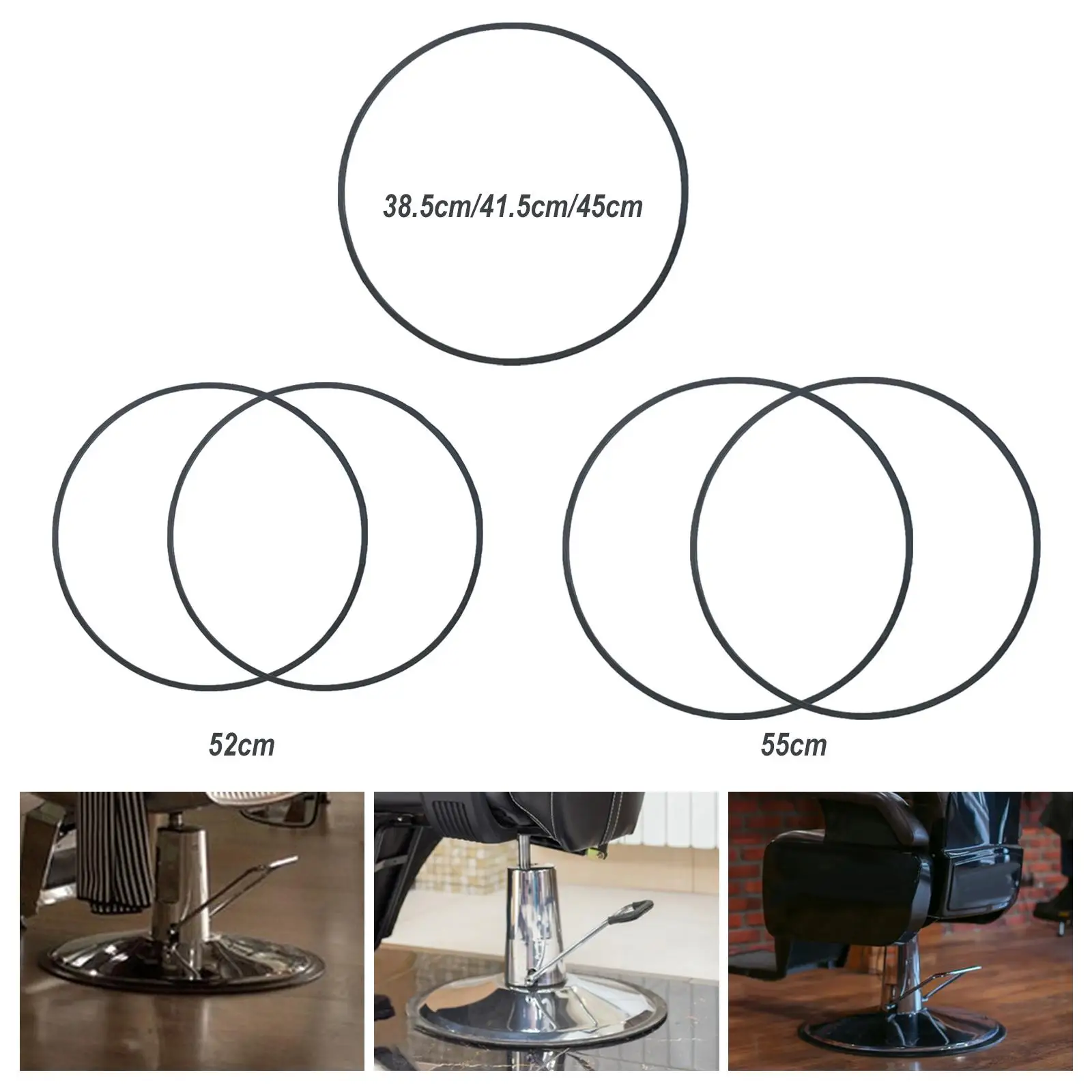 Bar Chair Base Non Slip Disc Ring Chair Accessories Anti Skid Reduce Noise Gasket Round Floor Protector Ring for Barber Shop