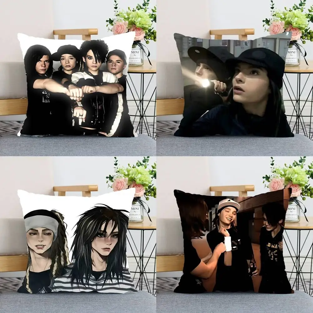 T-tokio Hotel Cute Throw Pillow Covers Pattern Cushion Cover Suitable For Sofa Bedroom Car Pillow Cover