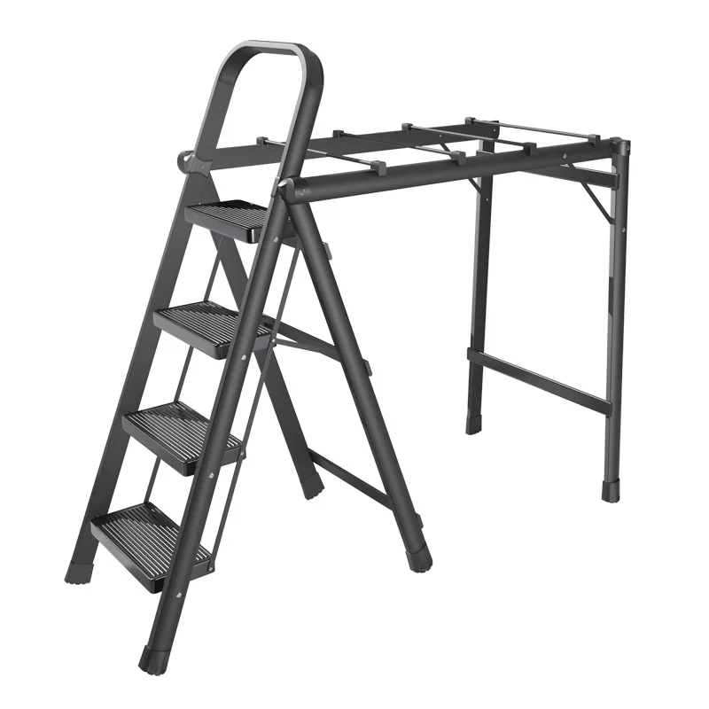 CX ladder drying rack dual-purpose indoor household foldable multifunctional stainless steel stairs