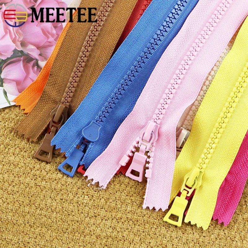 

10Pcs 5# Resin Zippers 15-90cm Open/Close-End Sewing Zips Coils Clothes Bag Closure Zipper Pants Decor Replace Zip Accessories