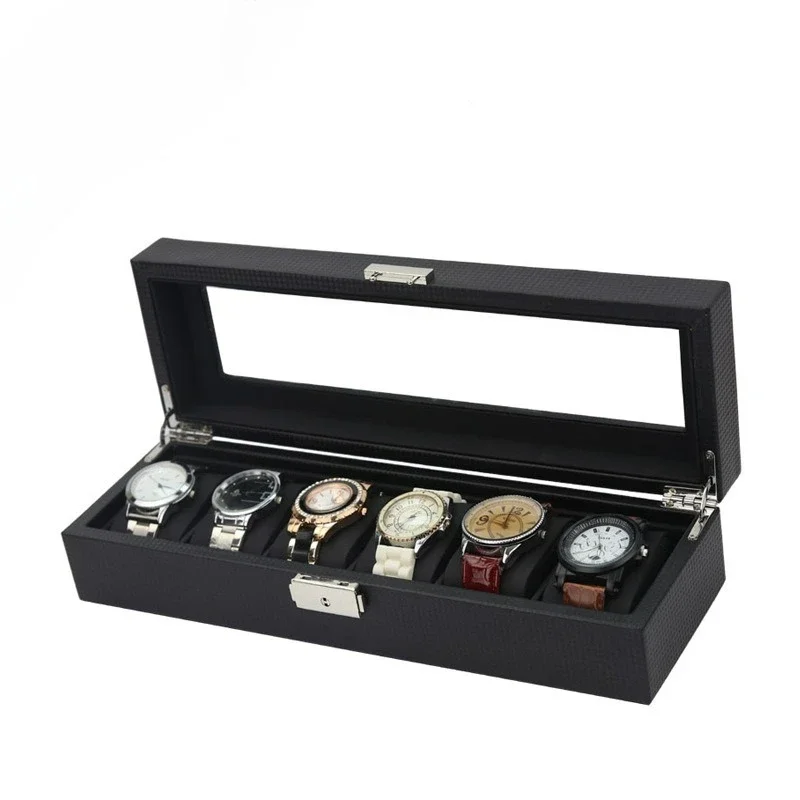 Leather Watch Storage Box Multi Watch Organizer Durable Dustproof Portable Case for Men Jewelry Home Travel Daily Gift 시계 보관함