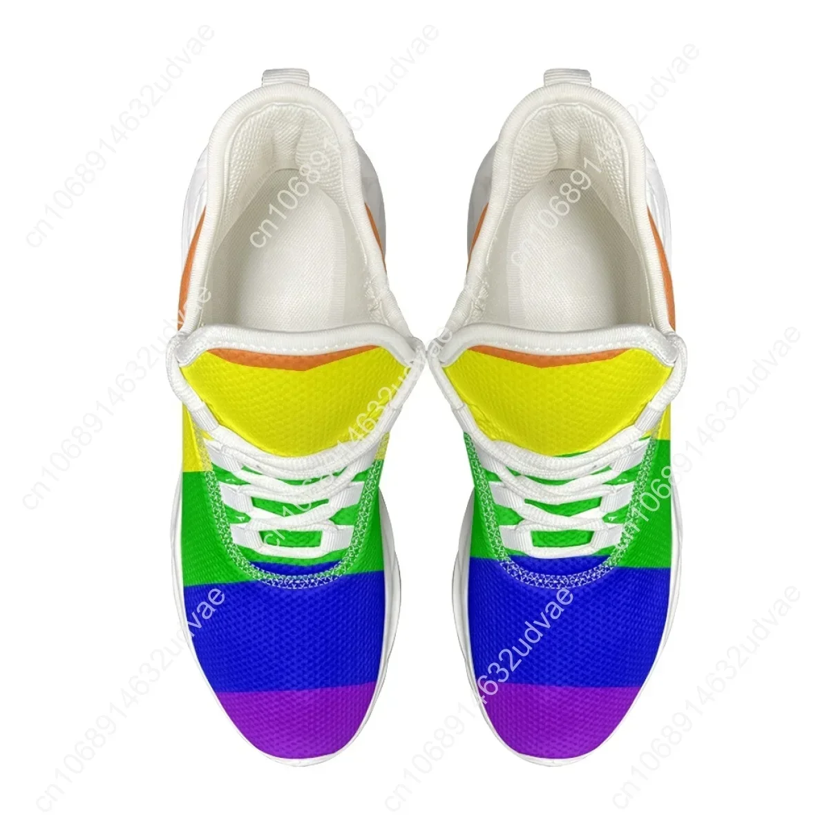 Men Shoes Sneakers Colorful Rainbow Gay Pride Breathable Leisure Male Lace Up Flats Non-slip Footwear Zapatos Hombre