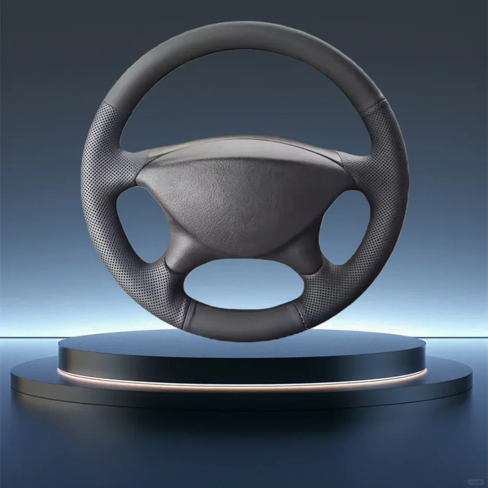 Auto Lnterior Accessories Hand-Stitched Microfiber Leather Car Steering Wheel Cover For Citroen Xsara Picasso Berlingo C5Peugeot