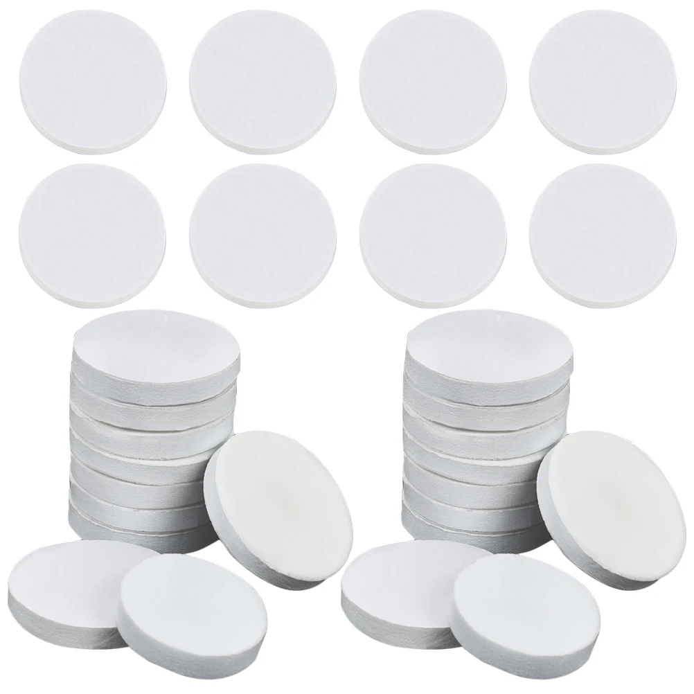 

50 Pcs Nail Buffing Disc 20mm Diameter Sanding Grinding Adhesive White Slices Dead Skin Removing Nail Tools Polishing Disc File