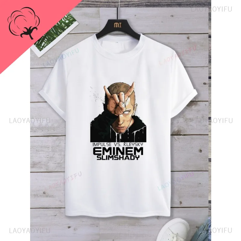 Klassiek De Eminem Show Bedrukt T-Shirt Katoenen Top Mannelijk T-Shirt Met Korte Mouwen En-Hals Streetwear Harajuku Trending