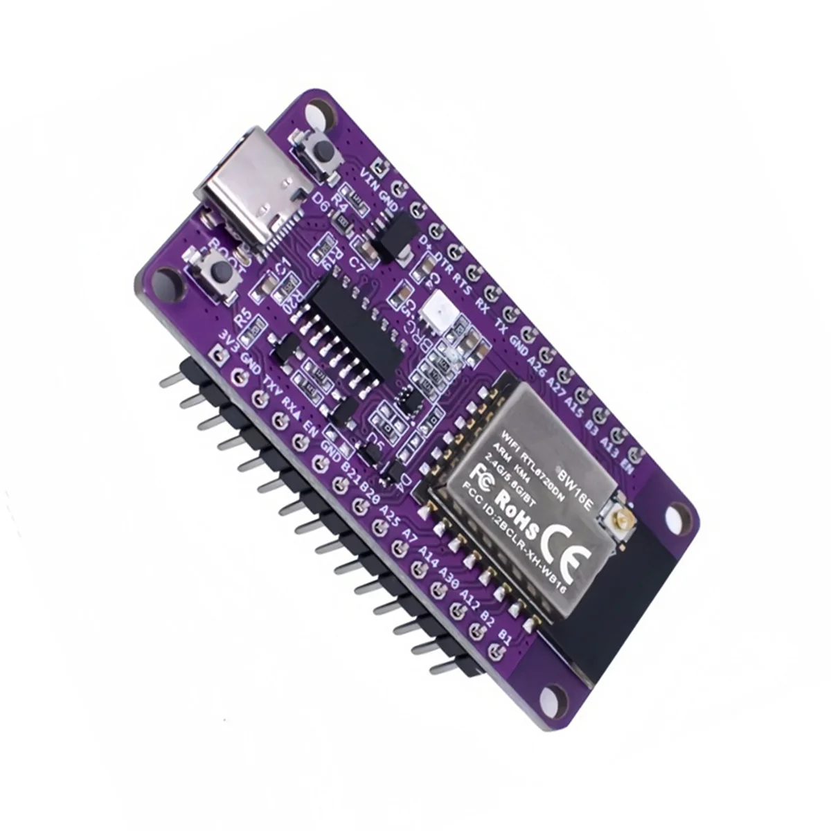 Eficiente módulo Bluetooth WiFi de doble banda RTL8720DN NICEMCU, soldado