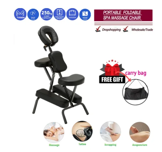 Salon chair Folding Adjustable Tattoo Scraping Chair folding massage chair portable tattoo chair folding beauty bed salon
