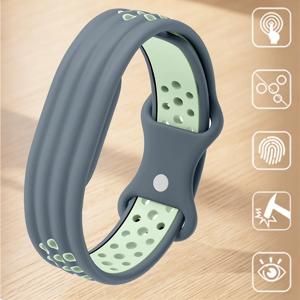 Silicone Loop Strap for Google Fitbit Air Smartwatch Bands Replacement Sport Breathable Bracelet Correa For Fitbit Air Accessory