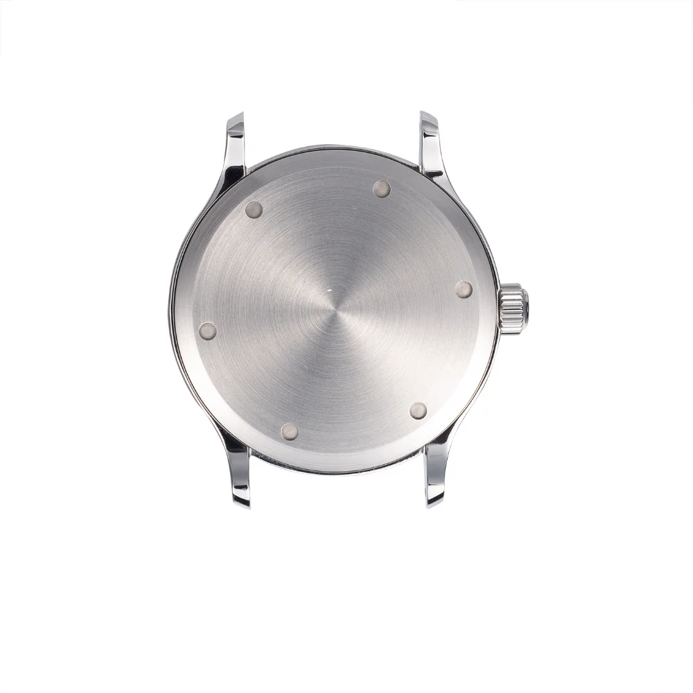 40mm Pilot Watch Case Sweep Seconds for VH31 Quartz Movement Sapphire 5BAR Waterproof for 33.7-35mm Dial Replacement Parts
