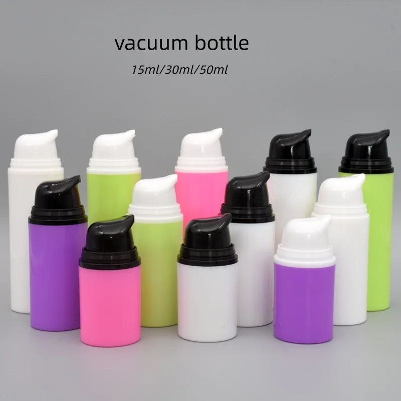 

10/30pcs 15/30/50ml Empty Vacuum Bottle Airless Lotion Bottle Essence / Foundation /Cleanser Cosmetic Bottle Travel