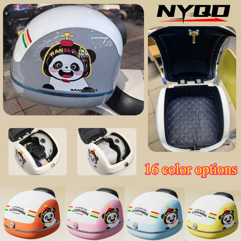 40L Universal Motorcycle Tail Box ABS Waterproof Large Capacity Case Helmet Tool Storage Caja Trasera Moto e-bike