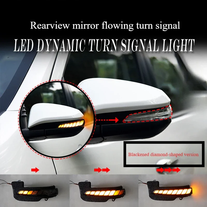 

For Toyota hynix runner Fortuner rearview mirror yellow light flowing water turn signal